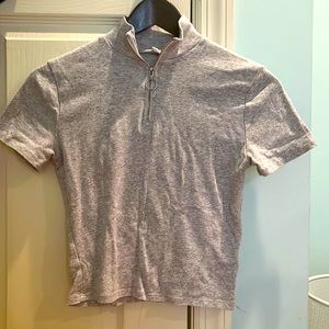 Gray crop top from garage, size small.